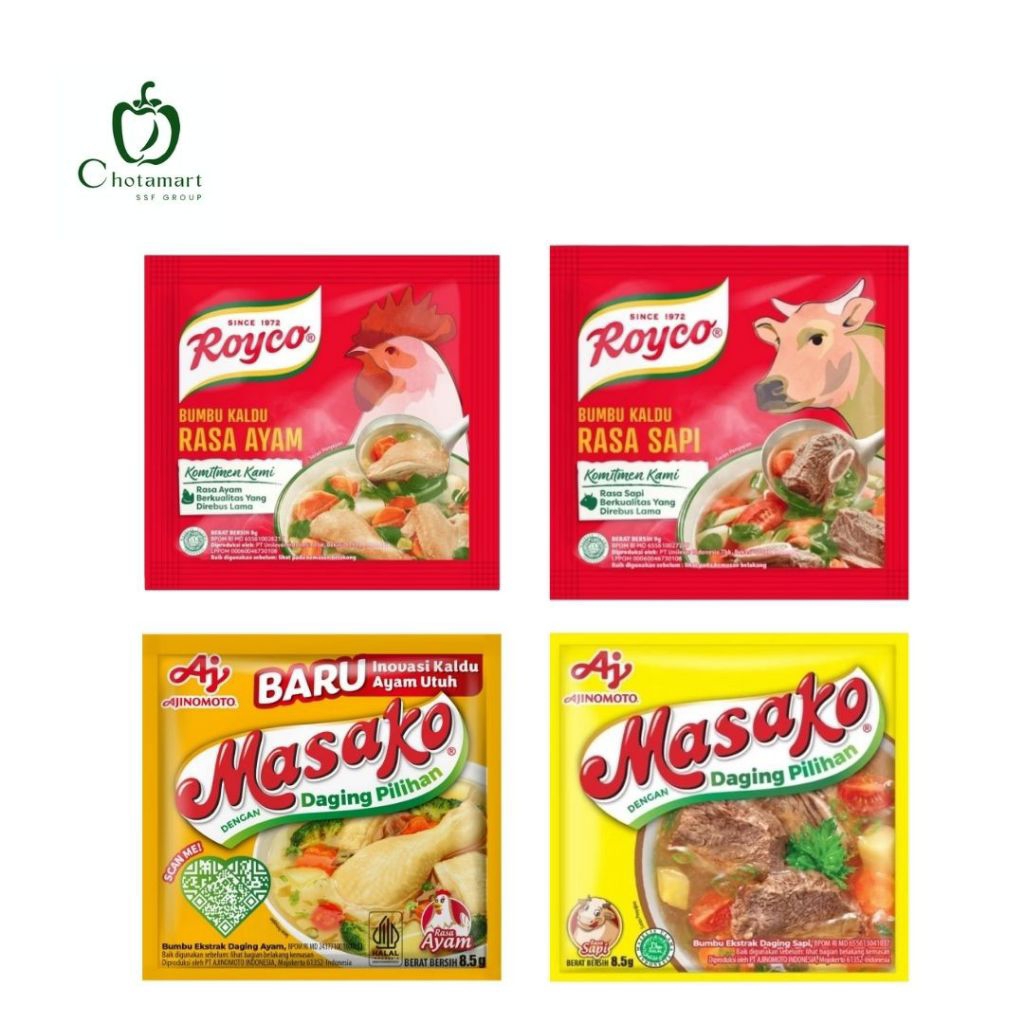 Jual ROYCO SACHET ISI 6 RASA AYAM RASA SAPI MASAKO SACHET ISI 6 RASA ...