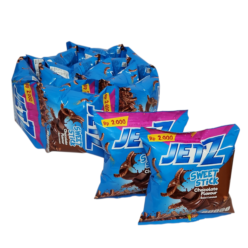 Jual JetZ RENCENG Stick Rasa Cokelat Choco Fiesta - Netto 12 gram x 10 ...