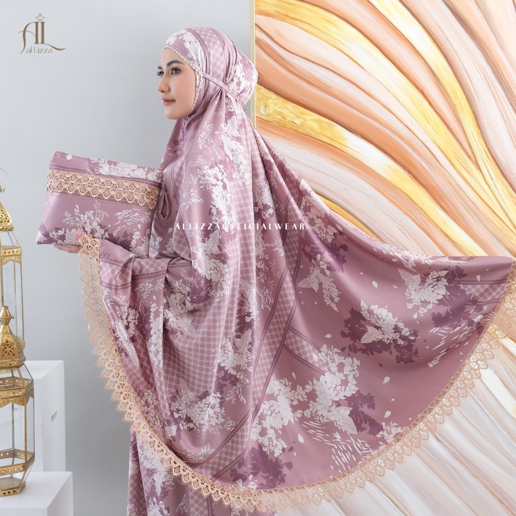 Al Lizza - Mukena Bahan Silk Premium 2in1 Series Alena - foto 2