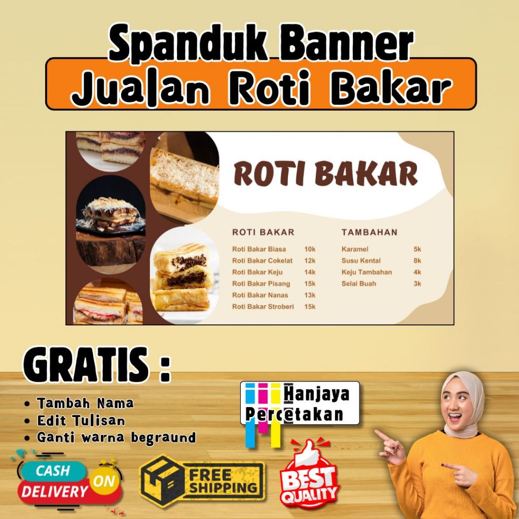 Jual SPANDUK BANNER JUALAN ROTI BAKAR | BANNER JUALAN JAJAN KEKINIAN ...