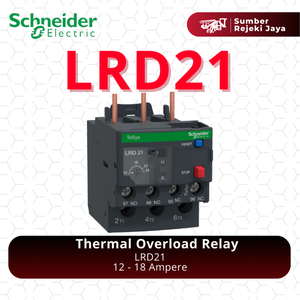 Schneider Thermal Overload Relay LRD21 12 - 18A