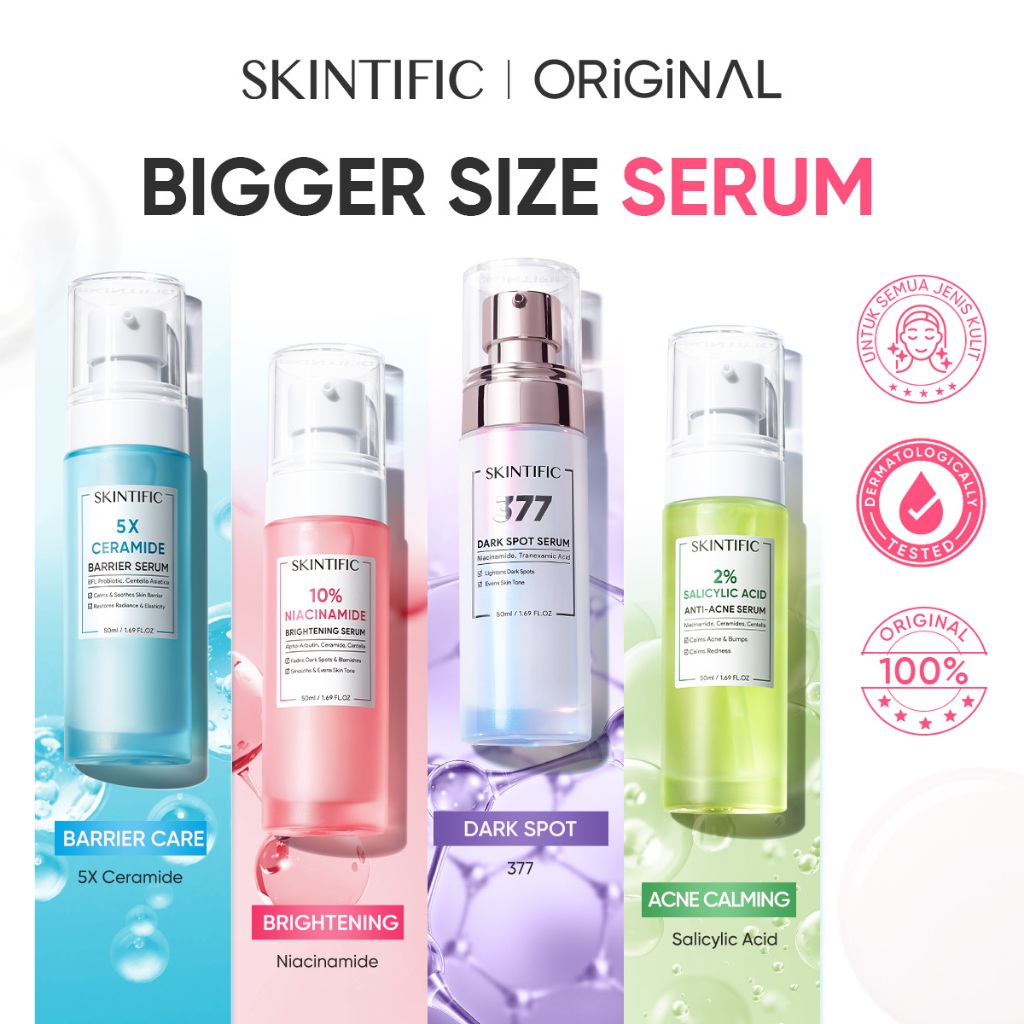 Skintific Big Size Serum 50ml Brightening Anti-Acne