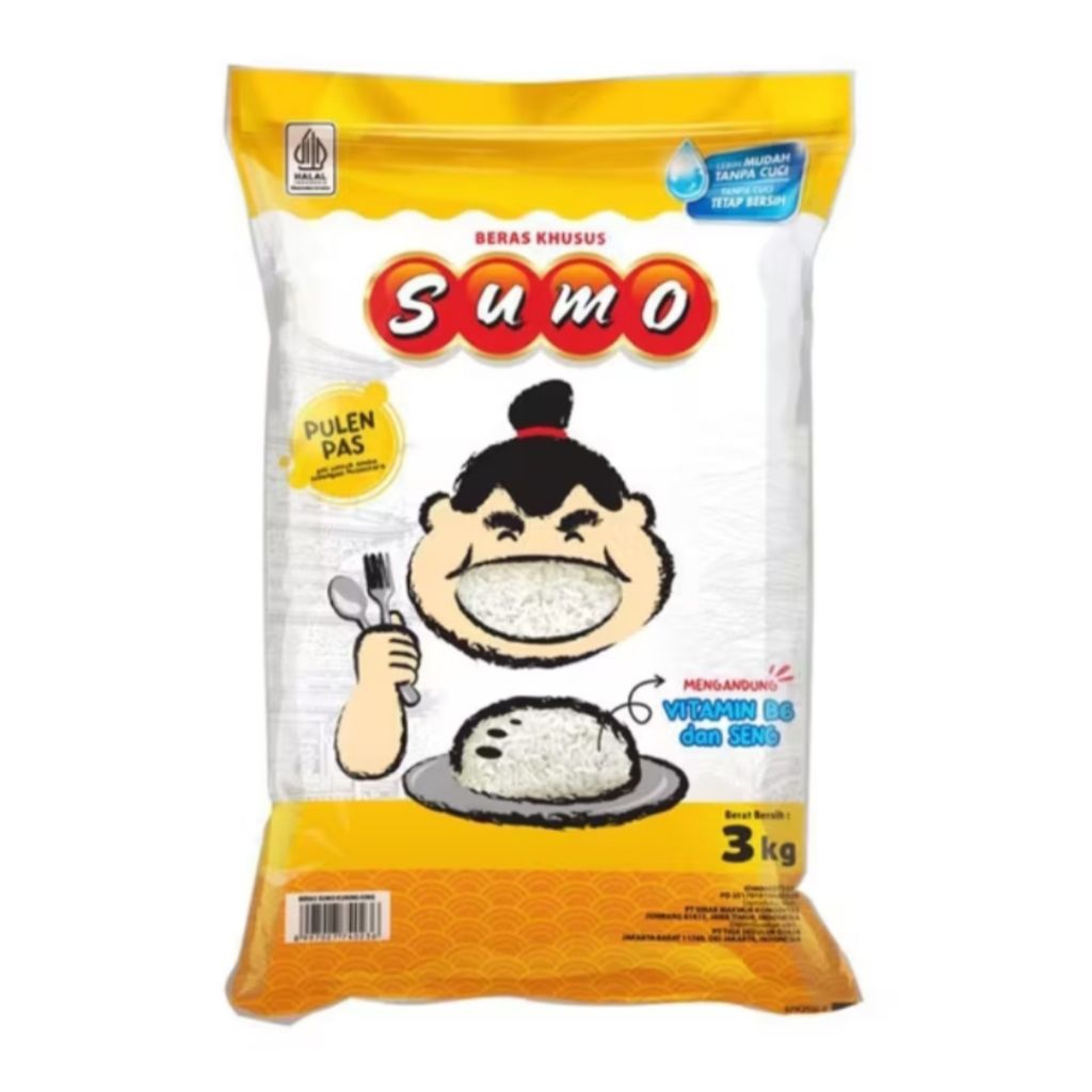 Jual Sumo Kuning Beras Pulen Pas Premium Rice 3kg | Shopee Indonesia
