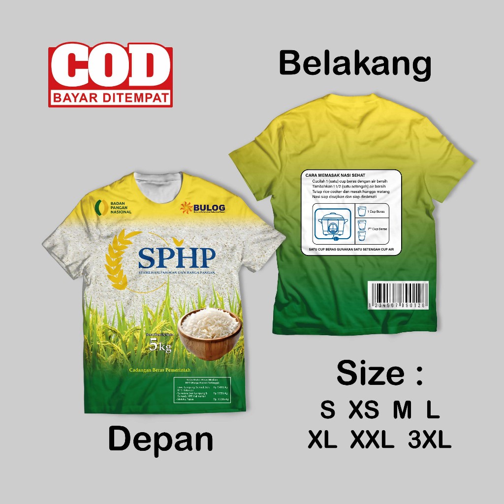 Jual Kaos FullPrint Motif Parody Produk Makanan Terbaru | Kaos AOP ...