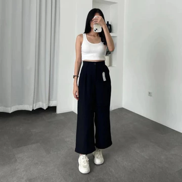 Loose Pants 332 PETITE SIZE Celana Kulot Anti Kusut Trousers Kantor Formal Casual 33293