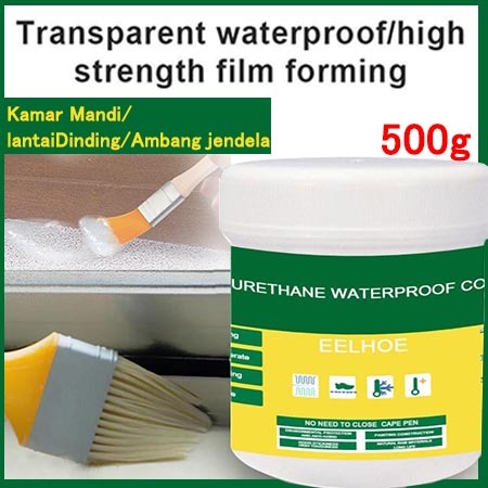 Jual Lem Tahan Air Transparan ORIGINAL 500G Free Kuas Lem Anti Bocor ...