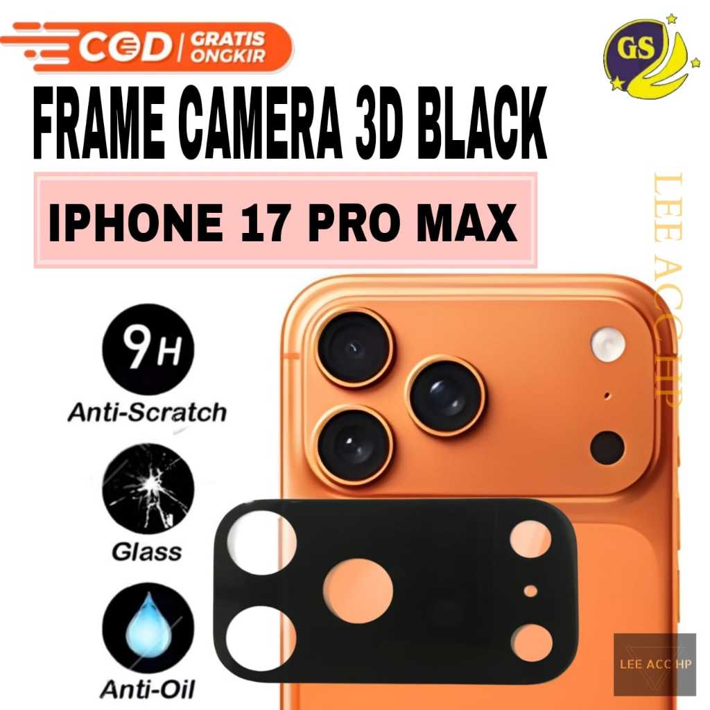 Jual FRAME CAMERA 3D BLACK IPHONE 17 / IP 17 AIR / IP 17 PRO / IP 17 ...