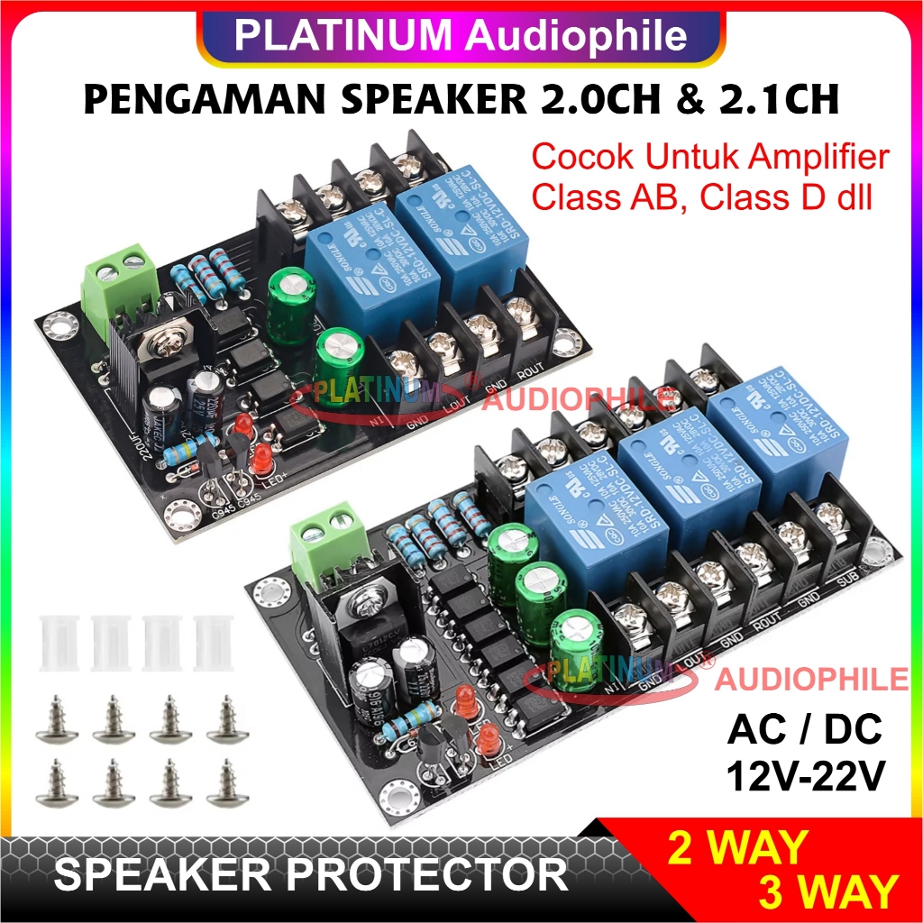 Jual Speaker Protector 2.0CH & 2.1CH Stereo + Subwoofer Modul Kit ...