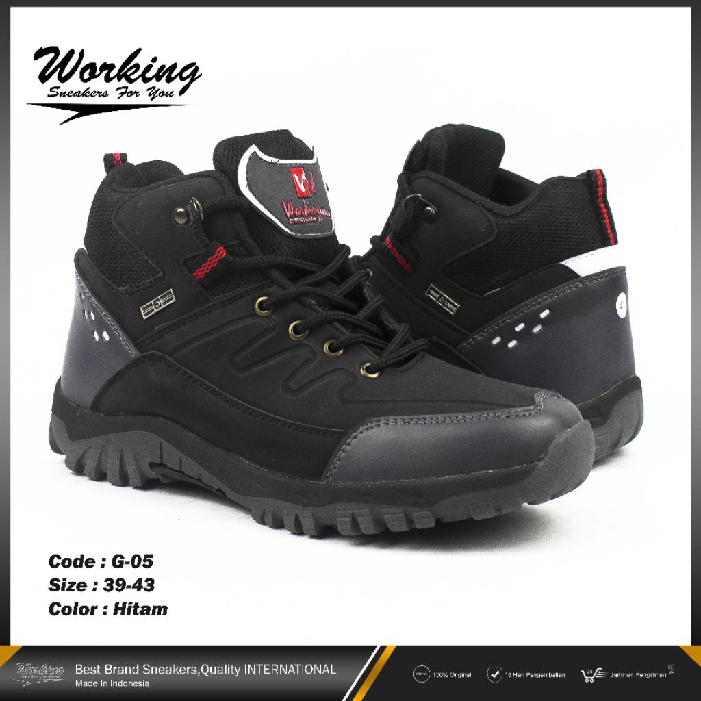 Jual SEPATU WORKING BOOT SNEAKERS PRIA WORKING SNEAKERS FOR YOU G-05 ...