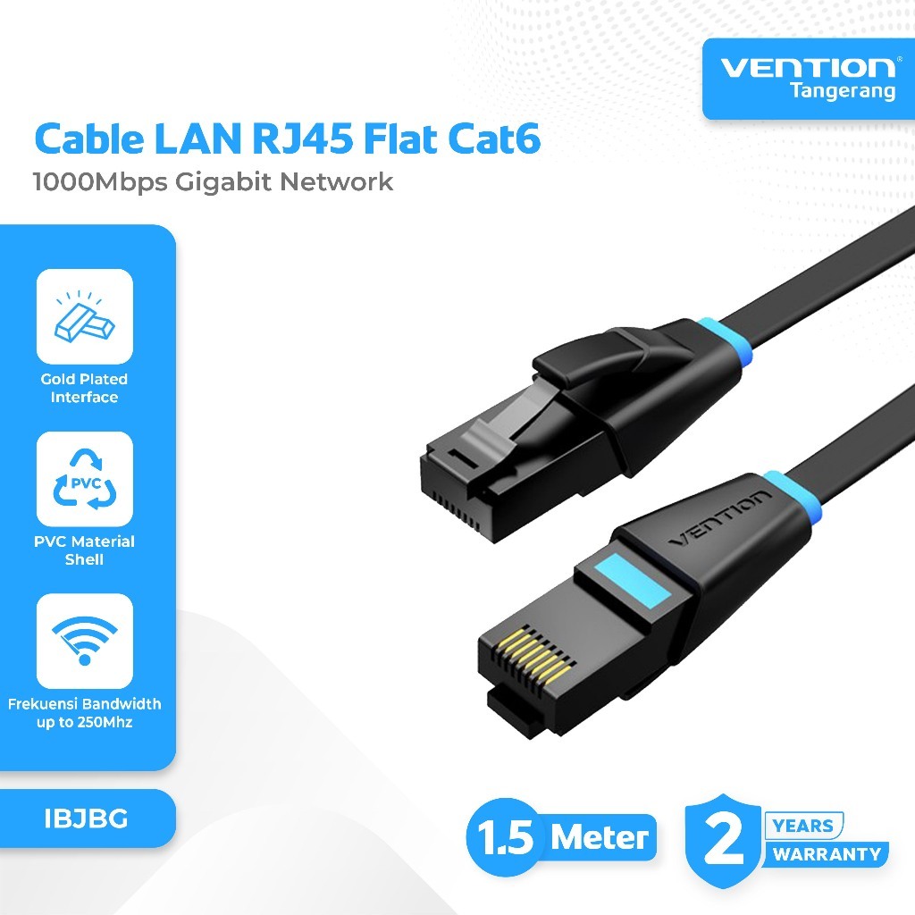Jual VENTION IBHYQ Kabel LAN RJ45 Cat6A UTP Gigabit Ethernet UTP 10Gbps ...