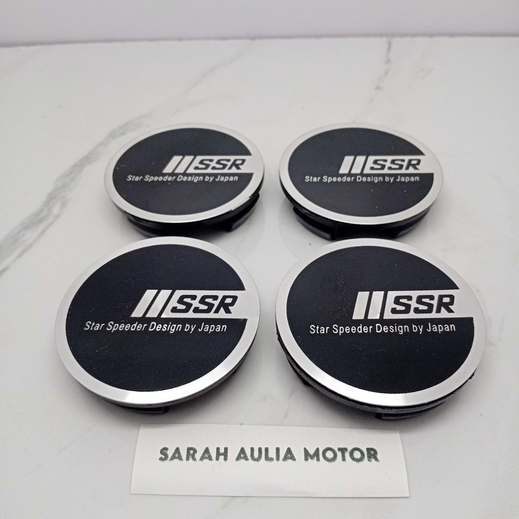 Jual Dop Roda tutup velg racing variasi datar BLOK SSR diameter 6,5cm ...