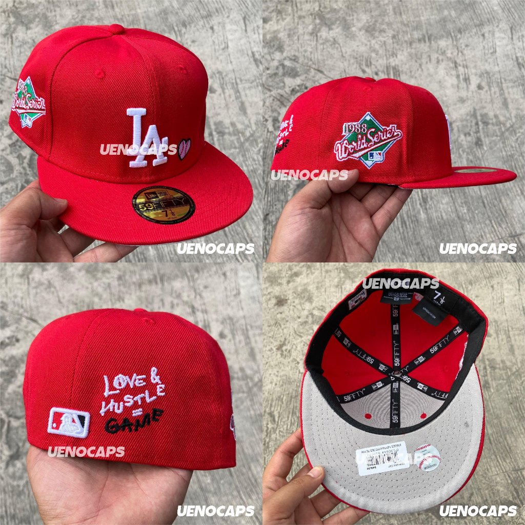 Jual Topi Snapback Fitted LA Los Angeles Dodgers Blue Black Red White ...