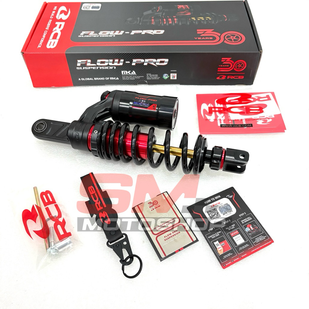 Jual SHOCKBREAKER RCB FLOW PRO SE 30TH 330MM VARIO 125/ VARIO 150/BEAT ...