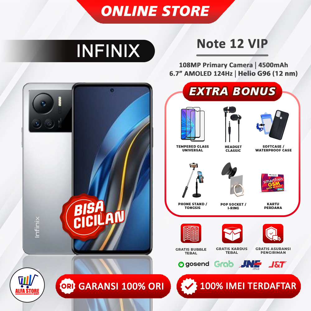Jual infinix note12vip ram 8/256gb note 12vip note 12 vip garansi resmi ...