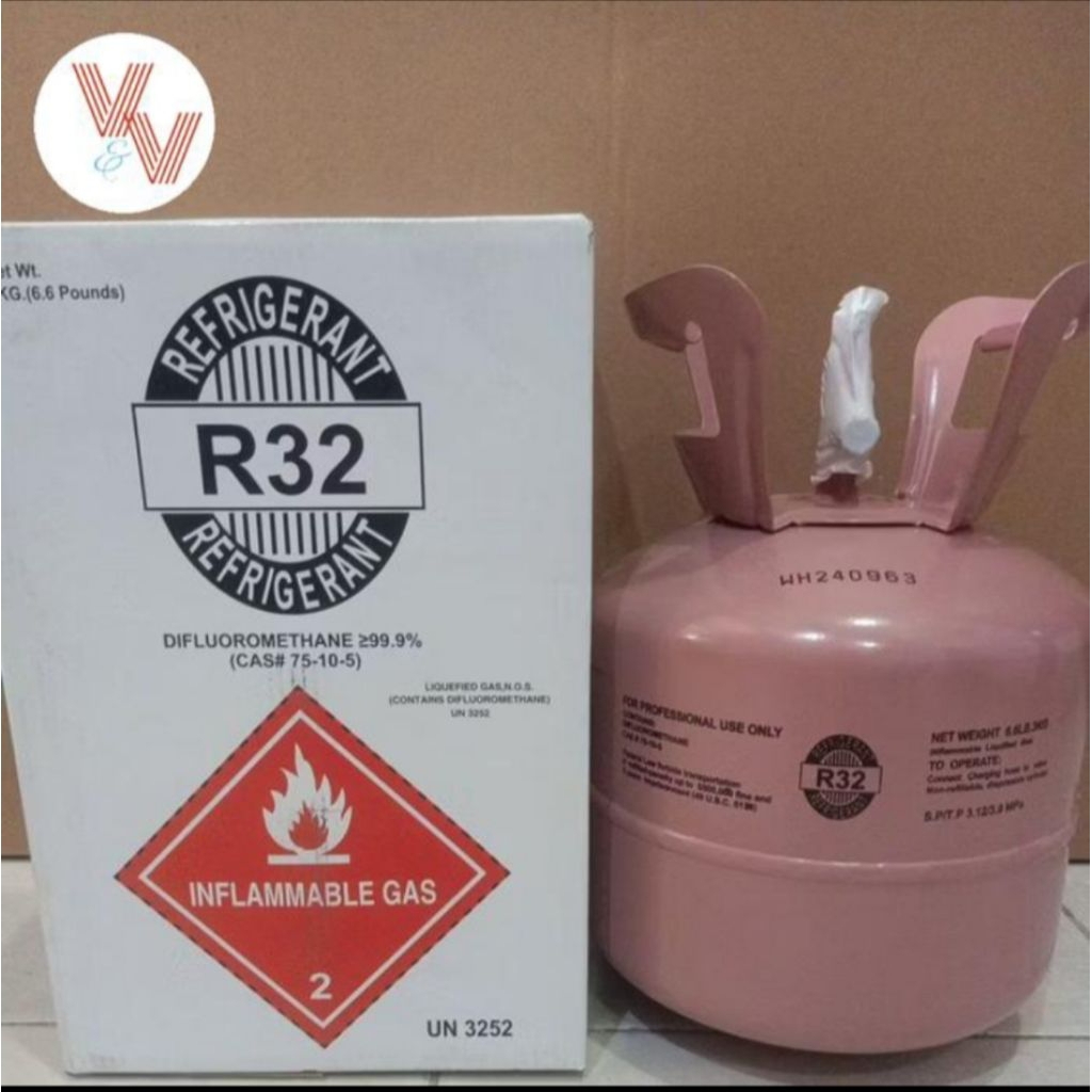 Jual R32 / R 32 refrigerant isi 3 kg ,tabung mini segel pabrik | Shopee ...