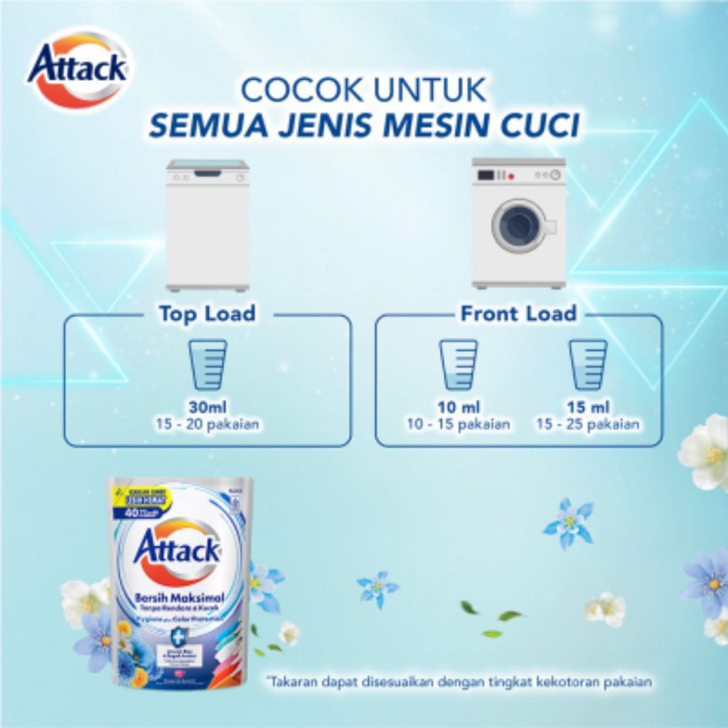 Jual Attack Detergen Cair Konsentrat 1.2L | Deterjen Cair Hygiene ...