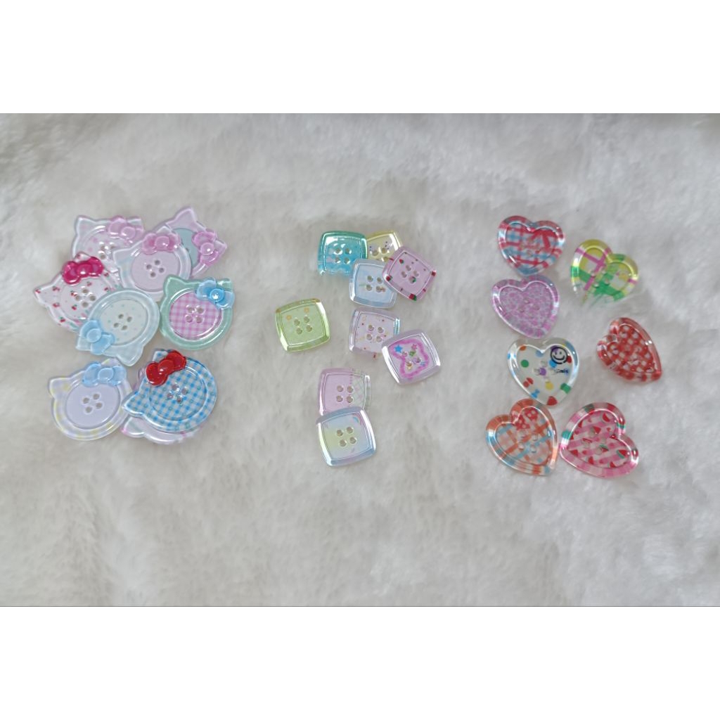 Jual Kancing plastik lucu cute plastic button 10 pcs | Shopee Indonesia
