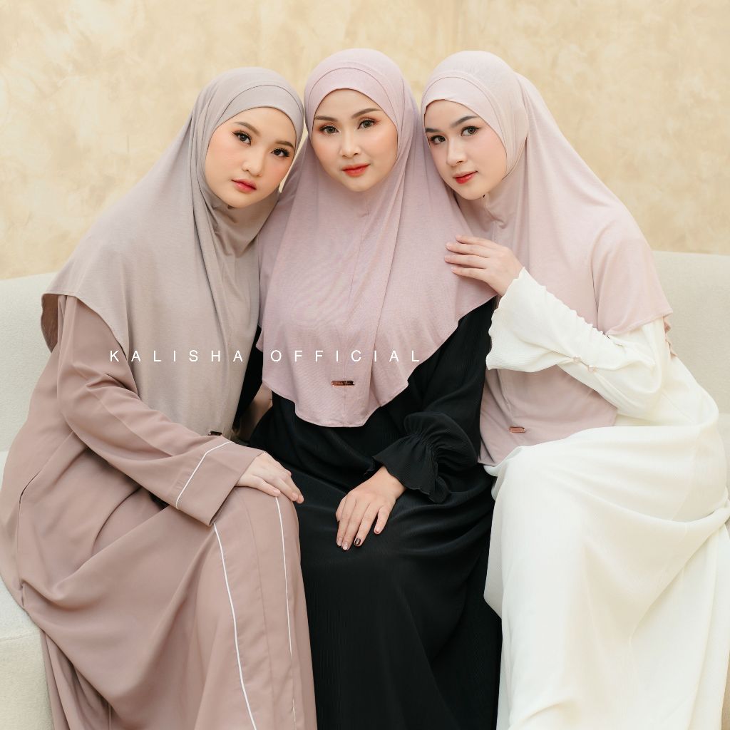 Jual Kalisha x Mima - Vanya Bergo Instan All Size Rayon Viscose ...