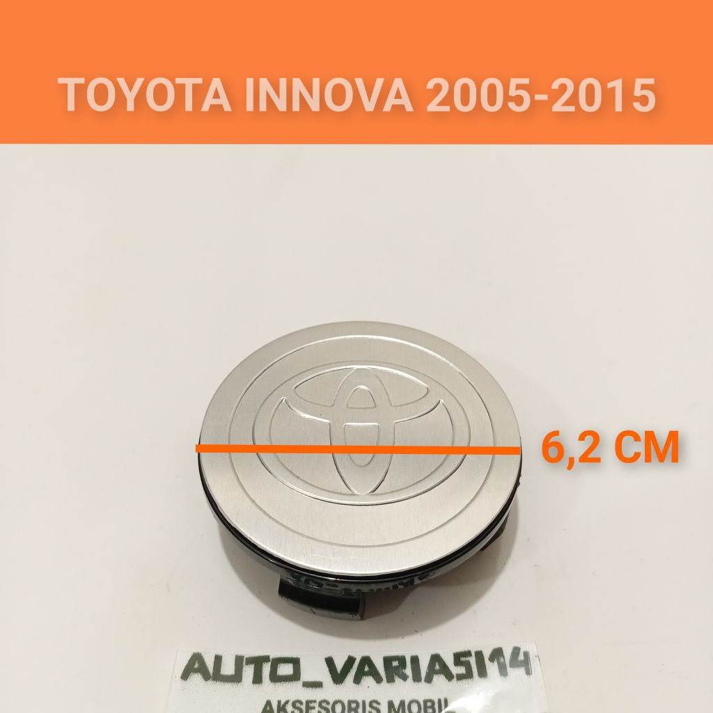 Jual Dop roda tutup velg Toyota INNOVA 2005-2015 diameter 6,2 cm harga ...