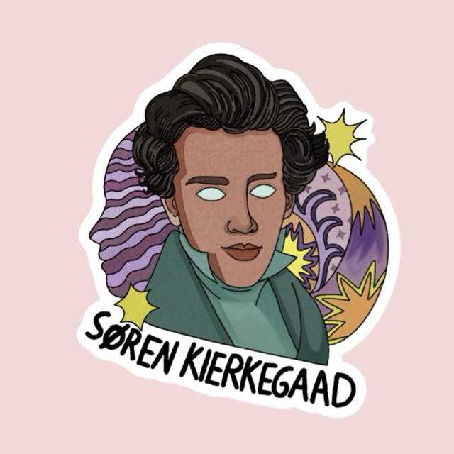 Jual Sticker Filsuf - Soren Kierkegaard (Vinyl Glossy) | Shopee Indonesia