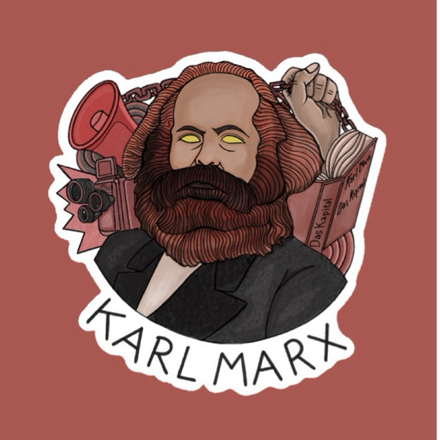 Jual Sticker Filsuf - Karl Marx (Vinyl Glossy) | Shopee Indonesia