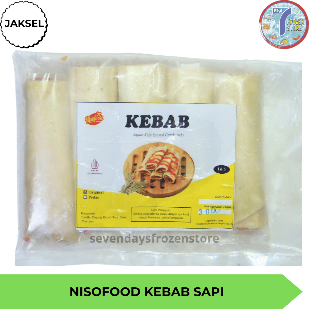 Jual Nisofood Kebab Sapi Mini Original Pedas Isi 5 Beku Frozen | Shopee ...