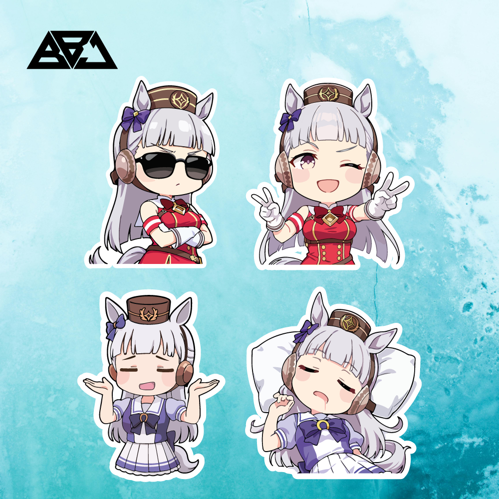 Jual STICKER STIKER CUTTING PREMIUM JDM JEPANG ANIME UMA MUSUME - GOLD ...