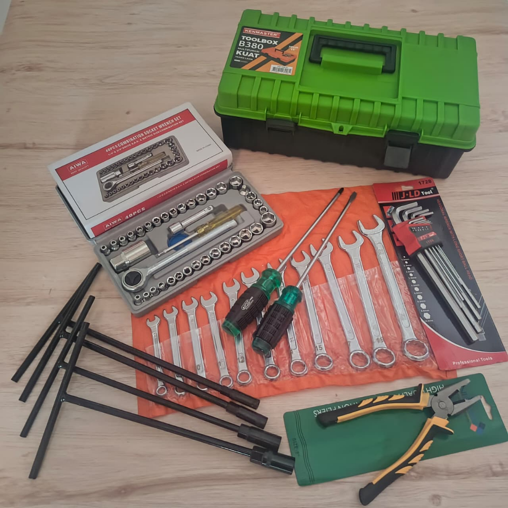 Jual Paket Kunci Shock Set Tool Kit Original / Kunci Lengkap full set ...