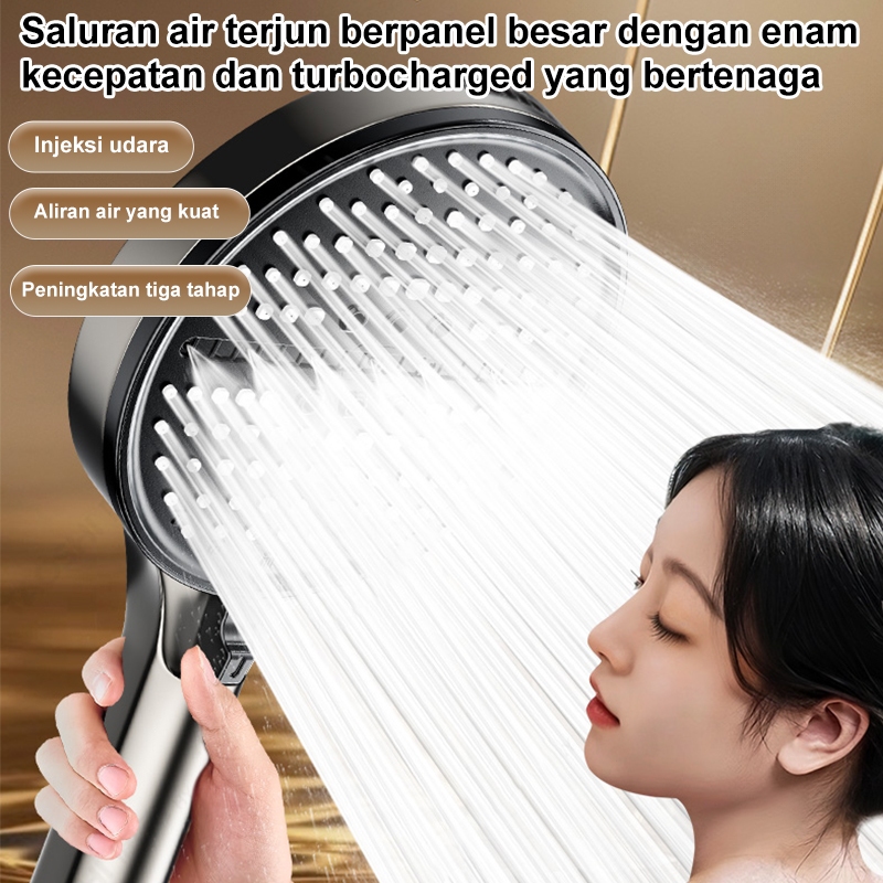 Jual SHOWER HEAD JERMAN 6 Mode Tekanan Air Kuat Jet Shower Diameter ...