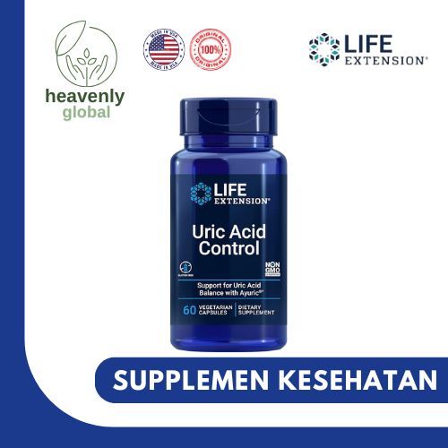 Jual Life Extension Uric Acid Control- 60 Vegetarian Capsules Non-GMO ...