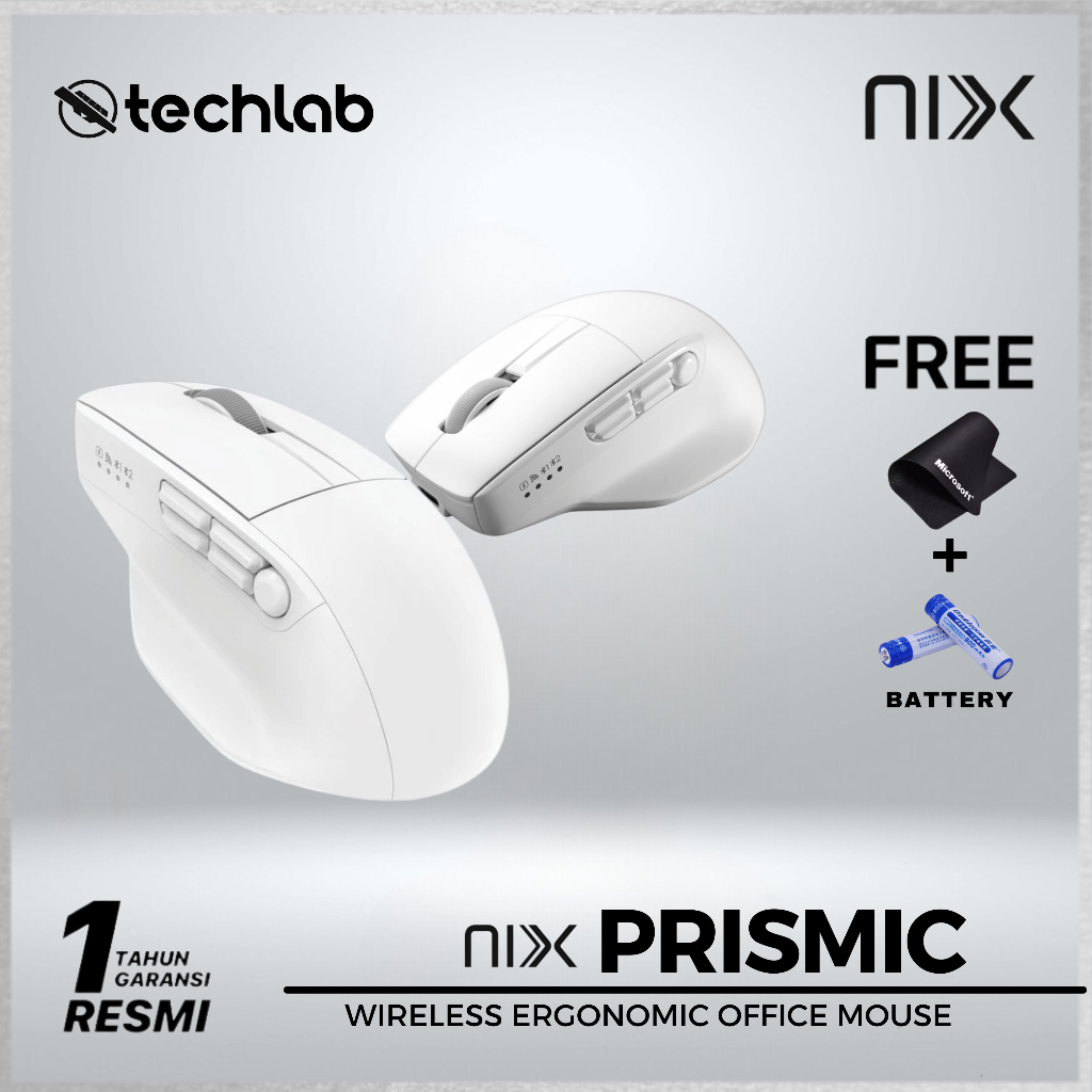 Jual NIX Prismic Mouse OME-119 / OME119 Mouse Wireless Ergonomic ...