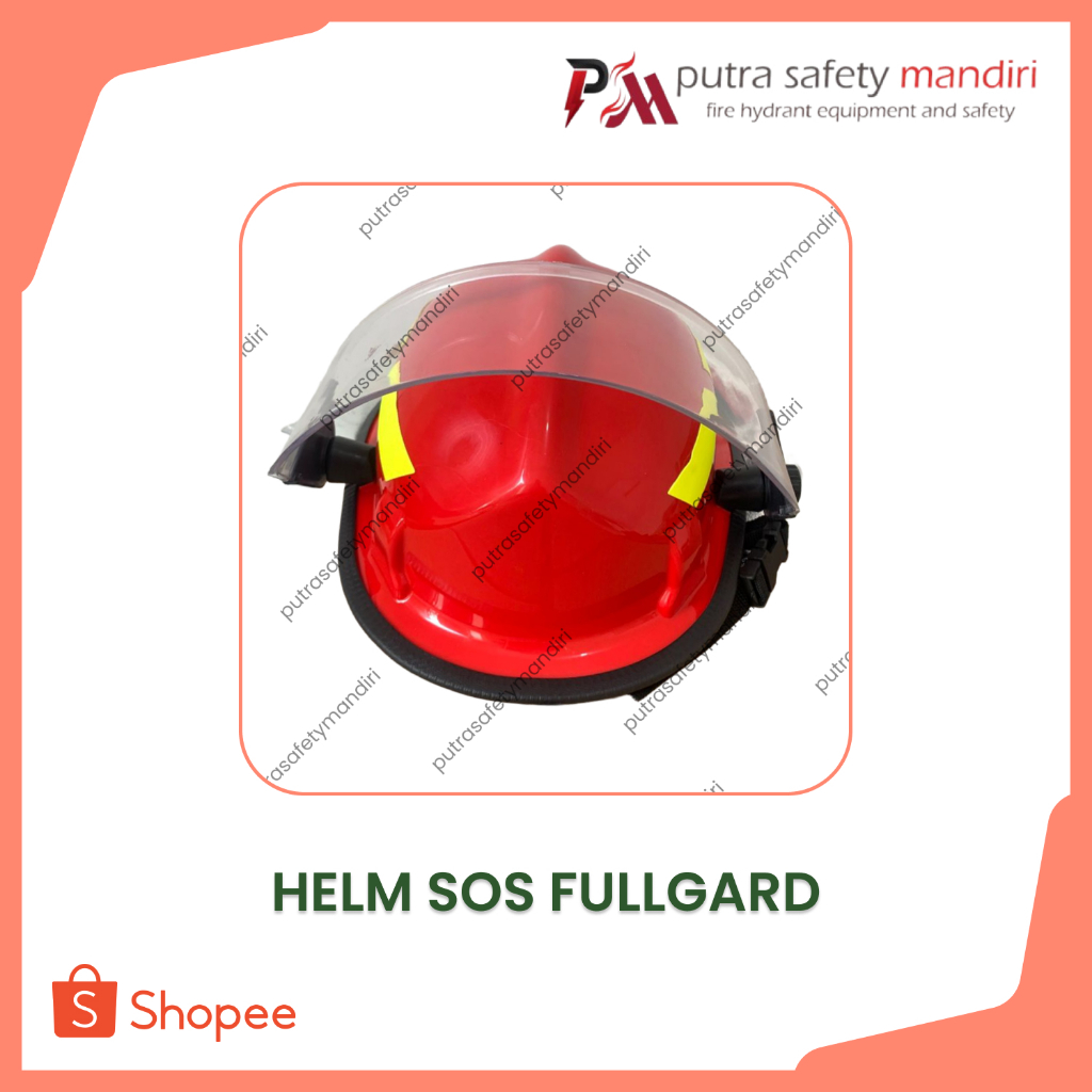 Jual HELM SAFETY PETUGAS DAMKAR MERK SOS FULLGARD SAFETY FIRE HELMET ...