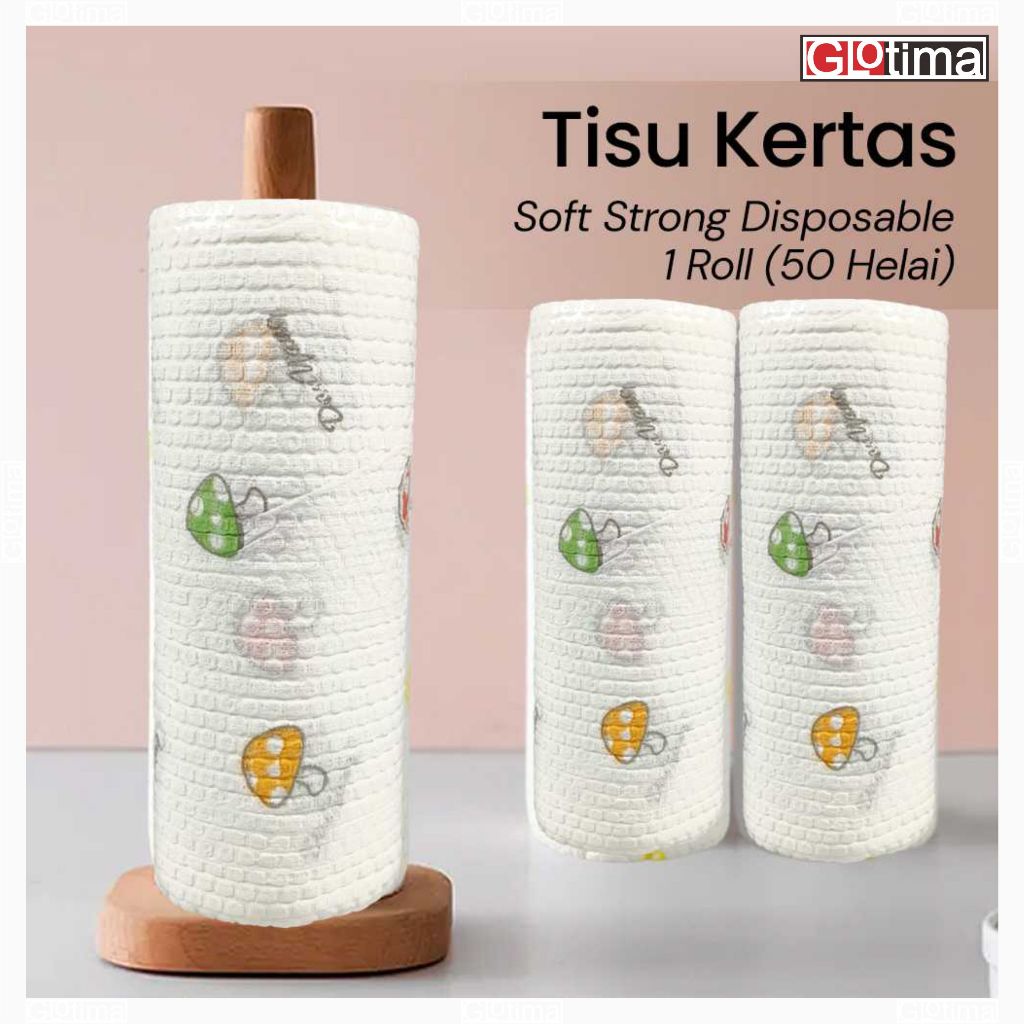 Jual Tisu Kertas Rol Tisu Dapur Gulung isi 50 Lembar Tisu Penyerap Anti ...