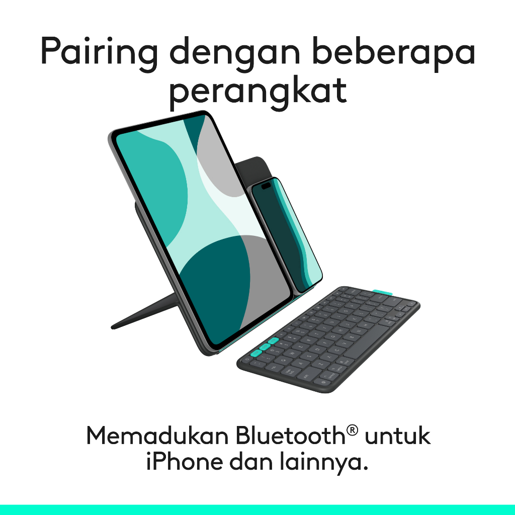 Logitech Flip Folio, Casing Keyboard untuk iPad Pro 13-inch (M4 & M5) & iPad Air 13-inch (M2, M3 & M4) – Casing Keyboard Bluetooth Pelindung & Dapat   (7)
