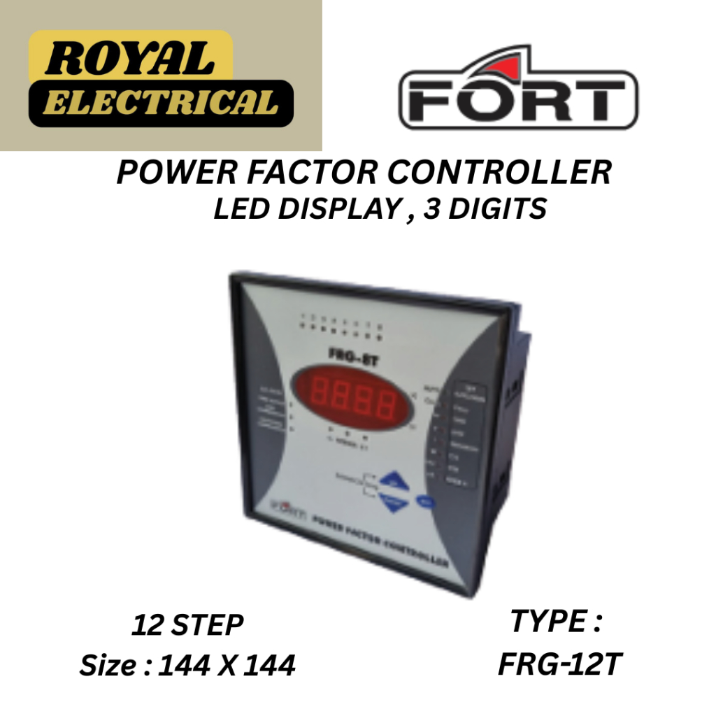 Jual FORT POWER FACTOR CONTROLLER / LED DISPLAY / 4 DIGITS / 144x144 ...
