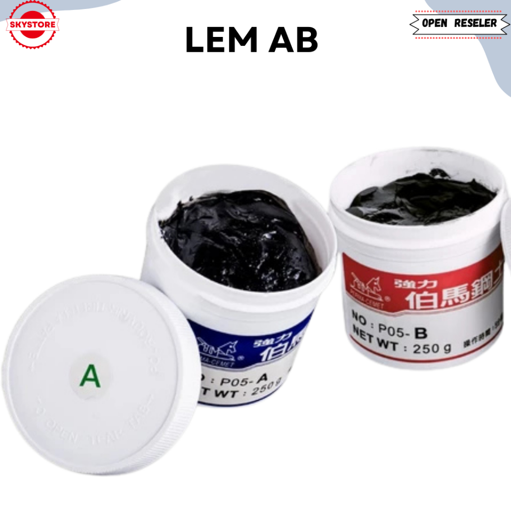 Jual Lem AB A&B Retrofit Headlamp Campur Hitam| TERLARIS ORIGINAL ...