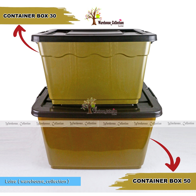 Jual BOX CONTAINER 30 & 50 LITER + Roda Gold Brown Susan - Kontainer ...