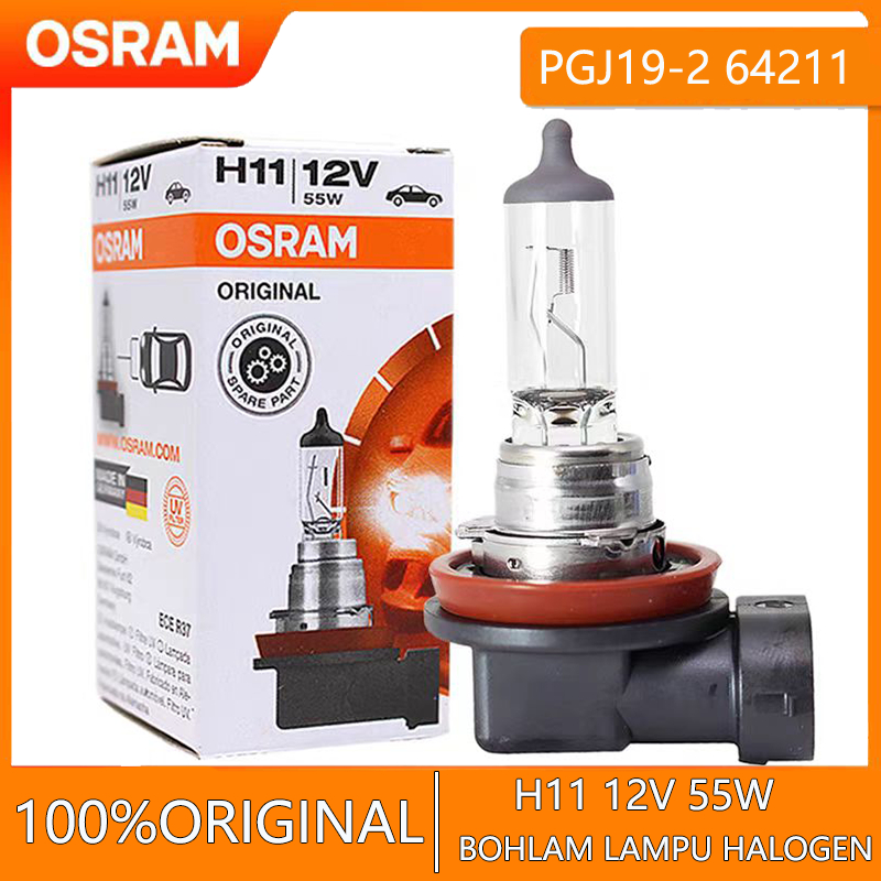 Osram H11 12v 55w  standard Original lampu utama lampu kabut