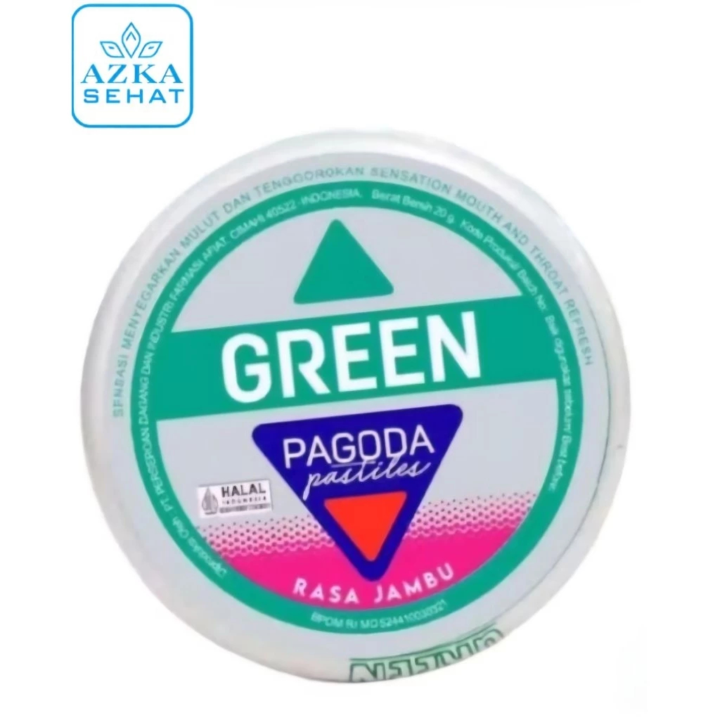 Jual permen pagoda green pastiles 20 g rasa jambu | Shopee Indonesia
