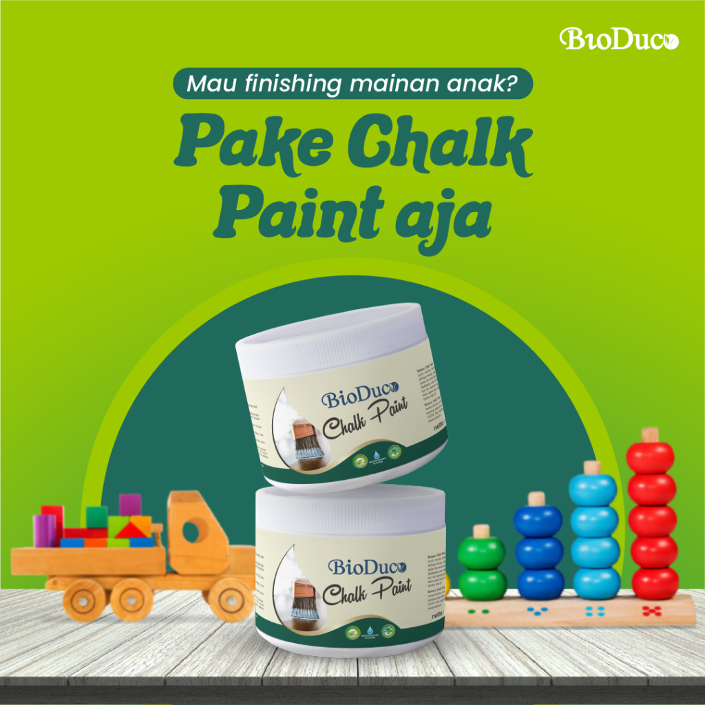 Jual Cat Mainan Kayu Bio Duco Chalk Paint Waterbase Acrylic Emulsion ...