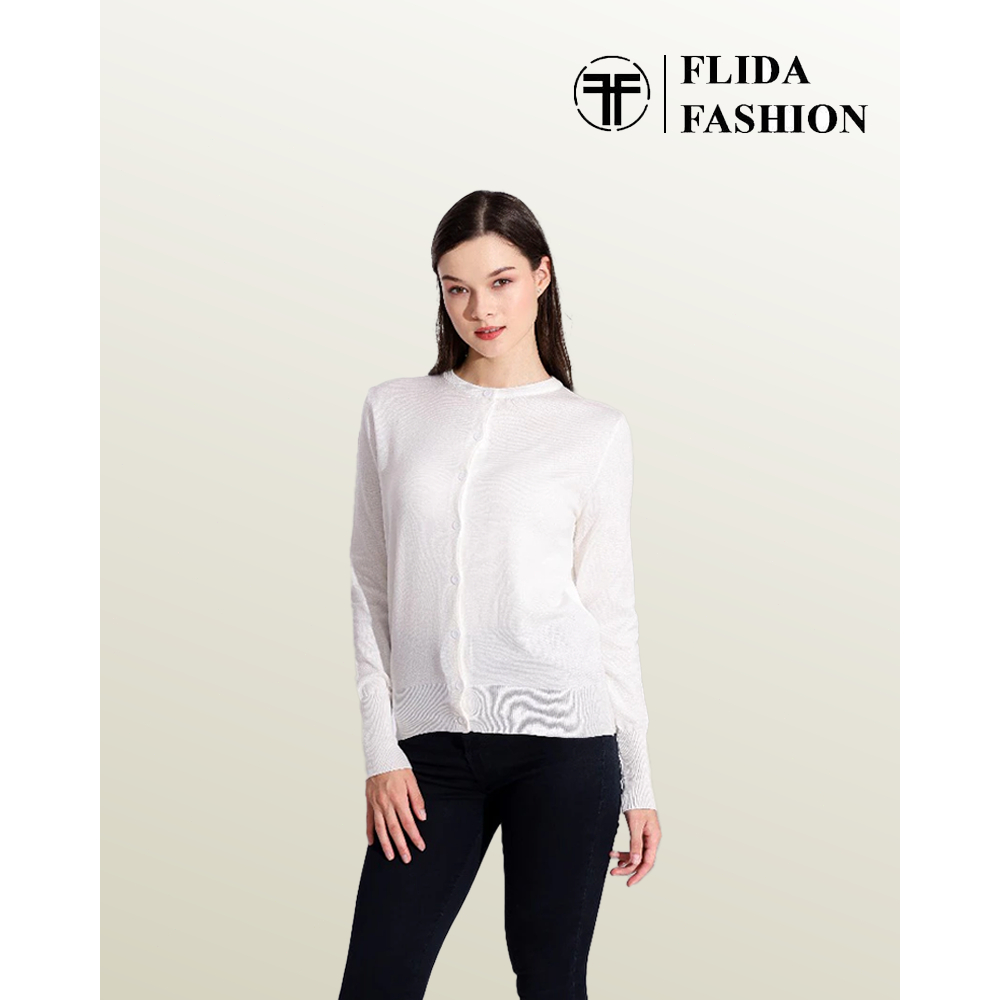 Jual FLIDA FASHION- 003 cardigan rajut model polos lengan panjang bahan ...