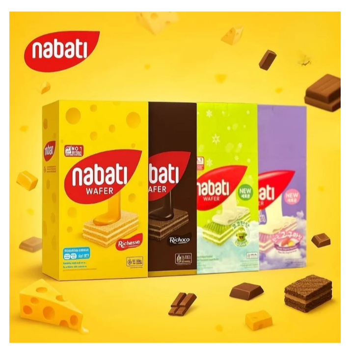 Jual RICHEESE NABATI WAFER 5 GR / 1 BOX ISI 20 PCS | Shopee Indonesia