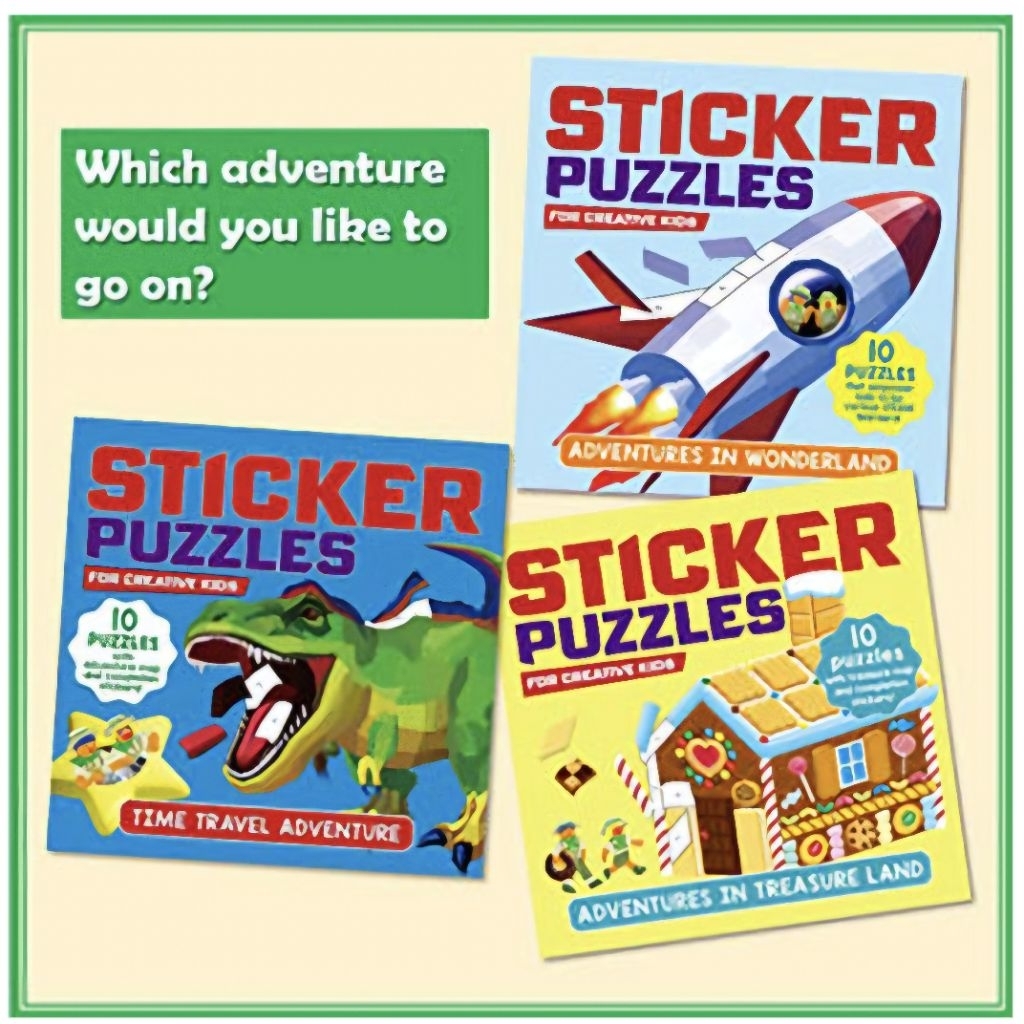 Jual Buku Anak Import GAKKEN Sticker Puzzles for CREATIVE Kids stickers ...