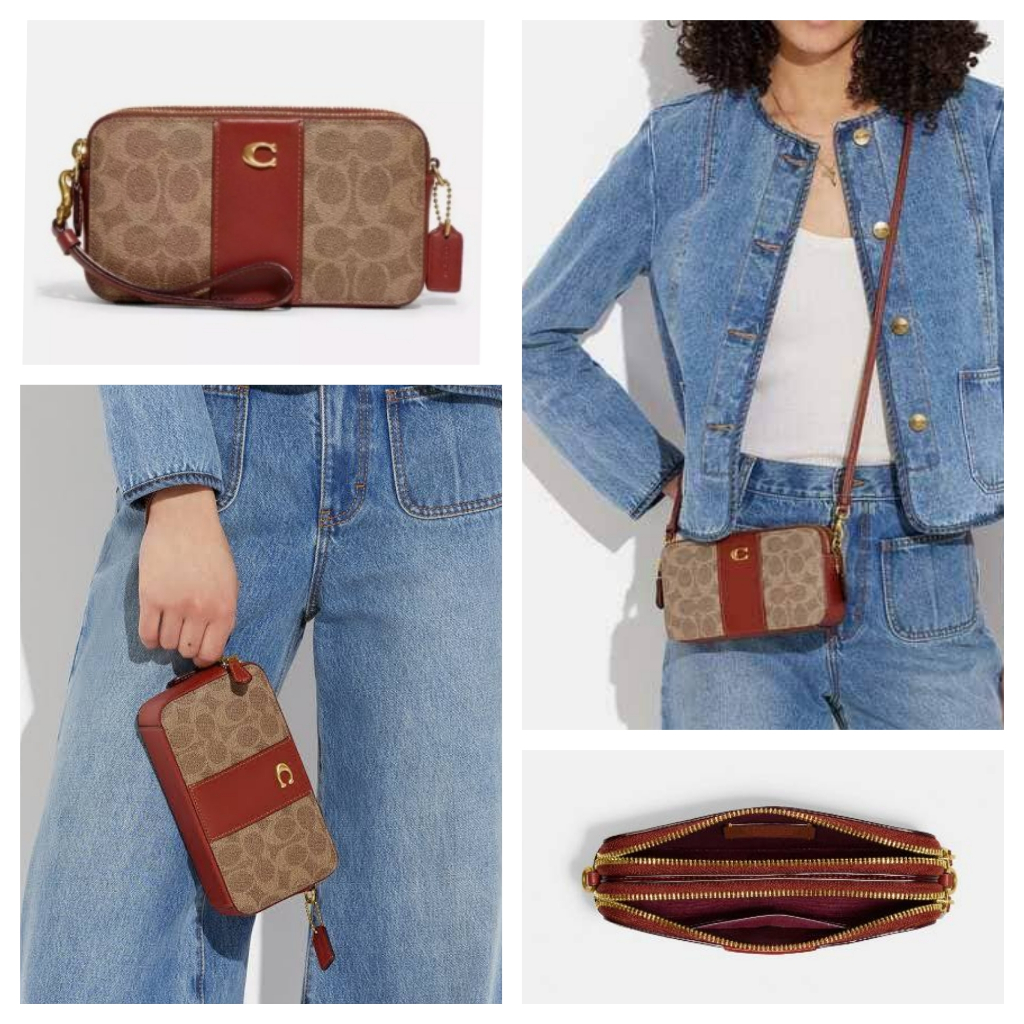 Jual Tas Co CH797 Kira Crossbody sign tan rust sz 19x10.5x4cm | Shopee ...