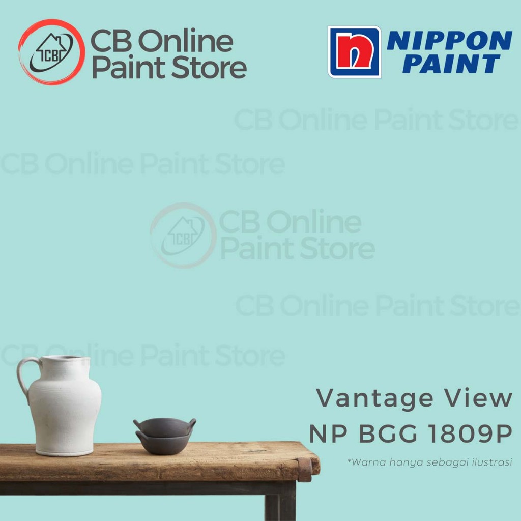 Jual CAT TEMBOK NIPPON PAINT - VANTAGE VIEW NPBGG1809P - LITER | Shopee ...