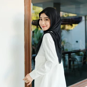 Hijab Jisoo Instan 2 In 1 Inner Instan All Size Fit To L Spandex Jersey Woven Label Fanza Hijab