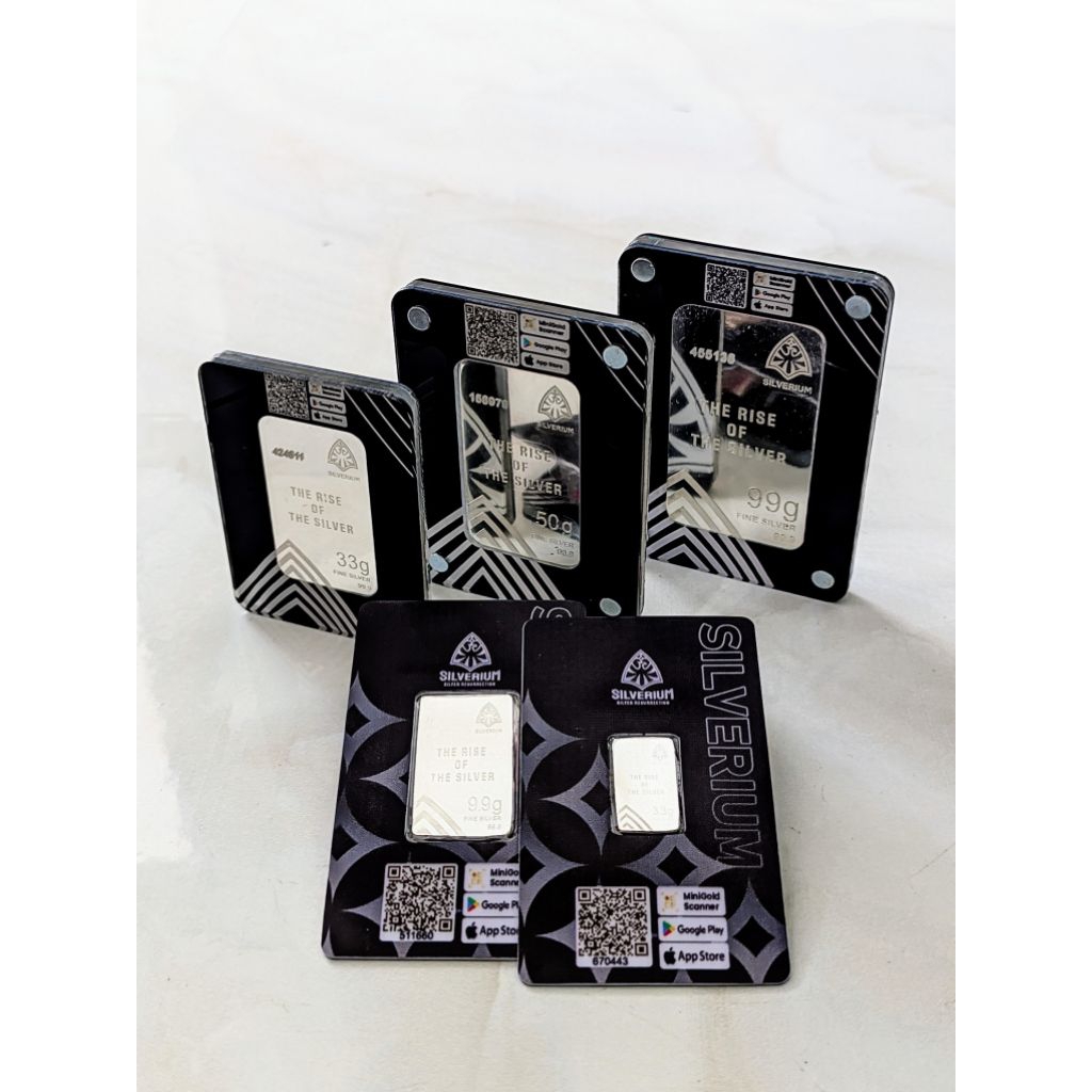 Jual SILVERIUM - Perak Batangan 99 Gram Silverium Original By Minigold ...
