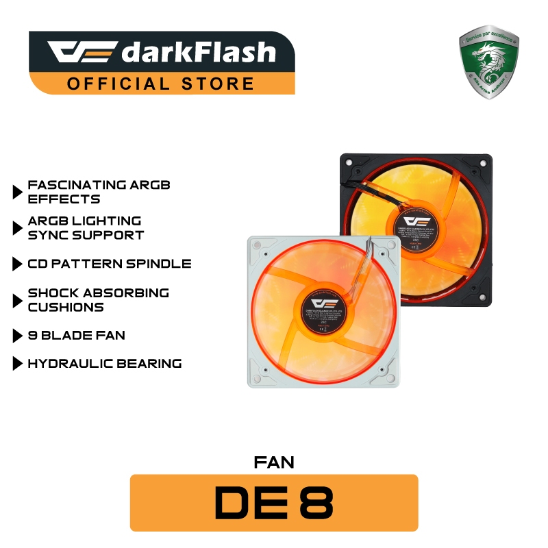 Jual darkFlash EXPLORE DE8 A-RGB Cooling Fan [Single Fan] Forward ...