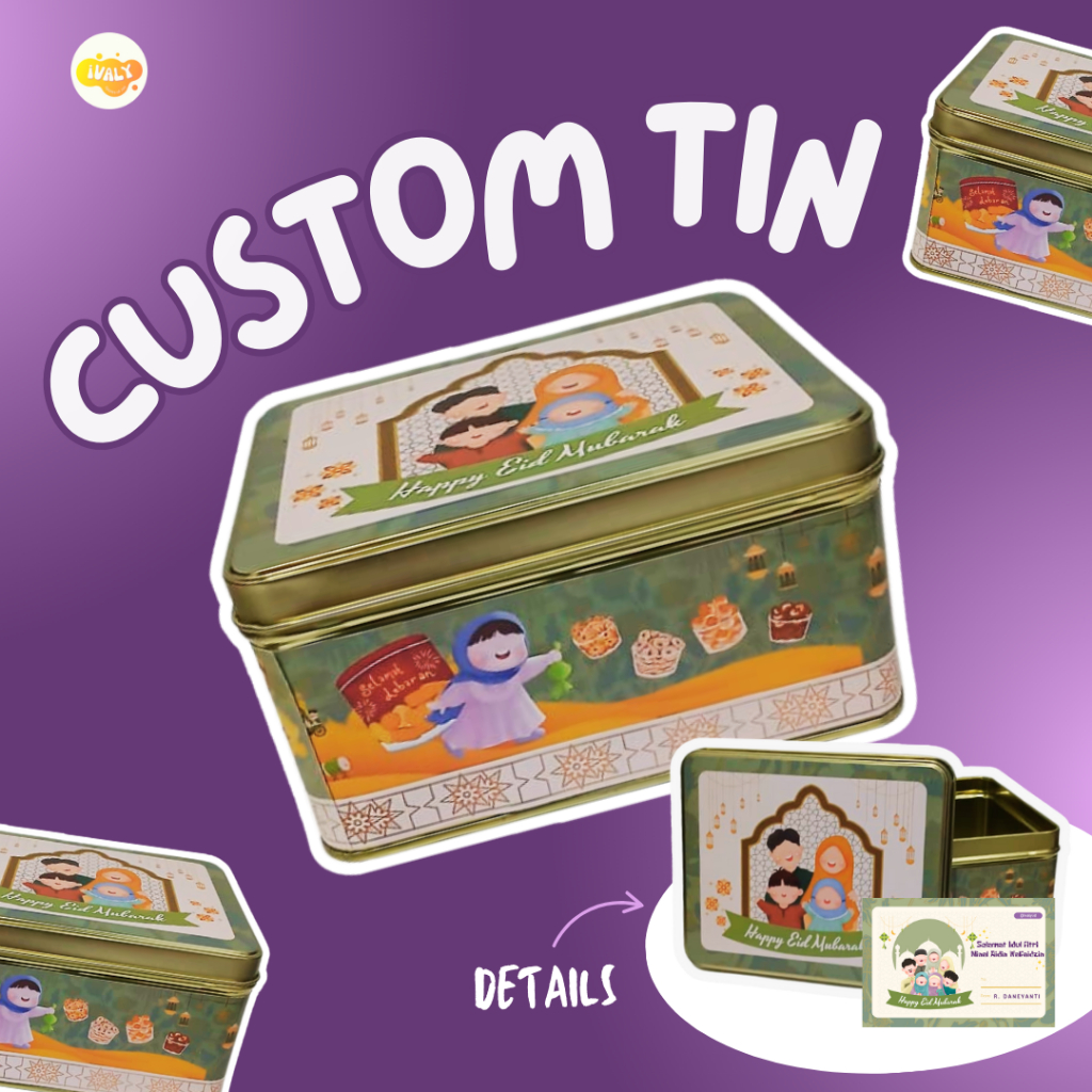 Jual CUSTOM KALENG TIN BOX SOUVENIR LENGKAP FREE CARD BIRTHDAY ...