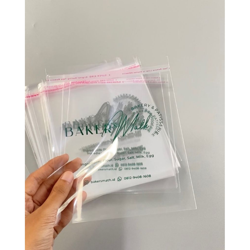 Jual Sablon plastik OPP bening baju/jilbab/acessoris/roti custom dan ...
